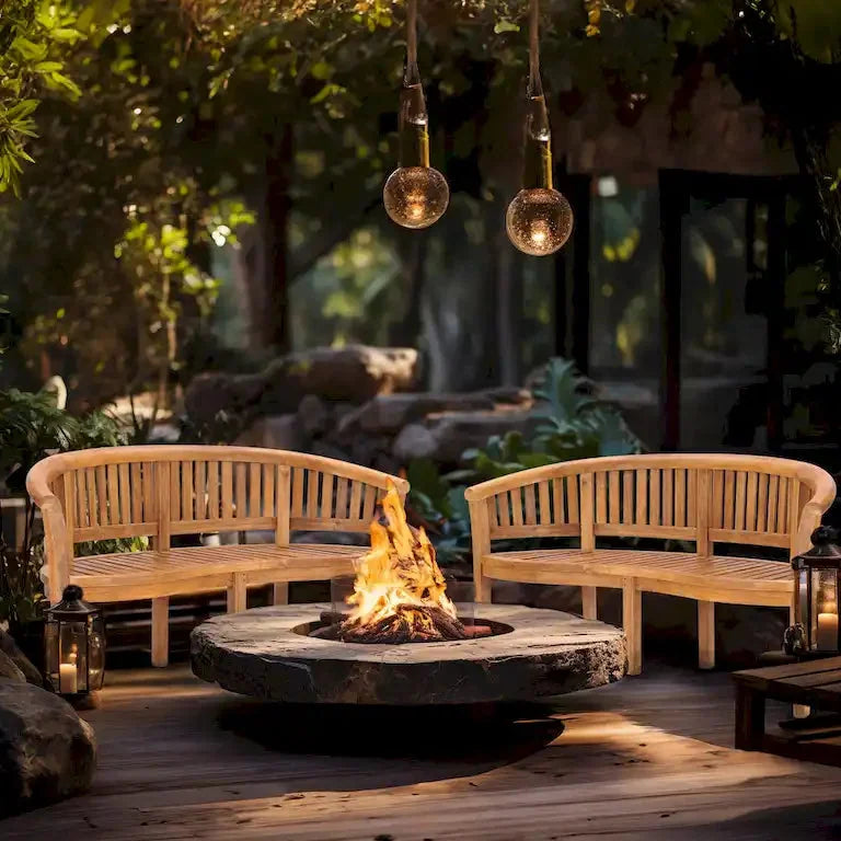 Banc double de jardin en teck Merrelo™