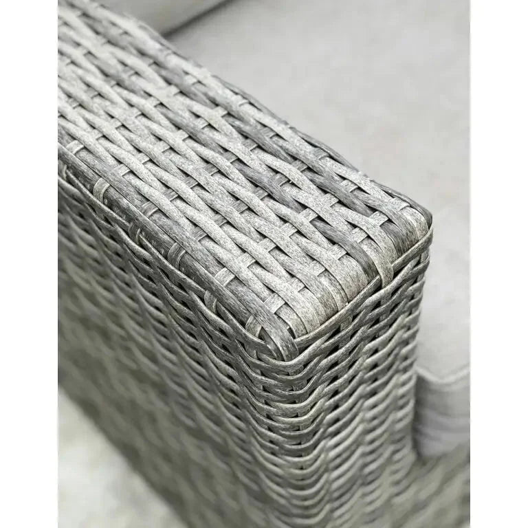 Canapé d'angle d'extérieur 239 cm en résine tressée avec coussins Merrelo™
