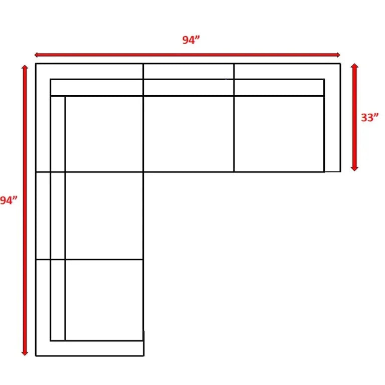 Canapé d'angle d'extérieur 239 cm en résine tressée avec coussins Merrelo™