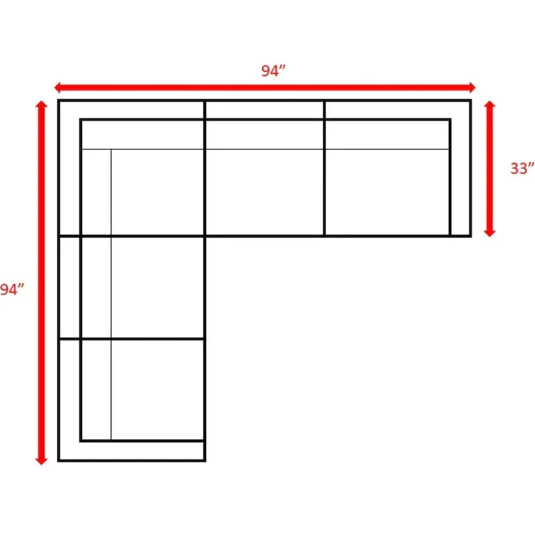 Canapé d'angle d'extérieur 239 cm en résine tressée avec coussins Merrelo™