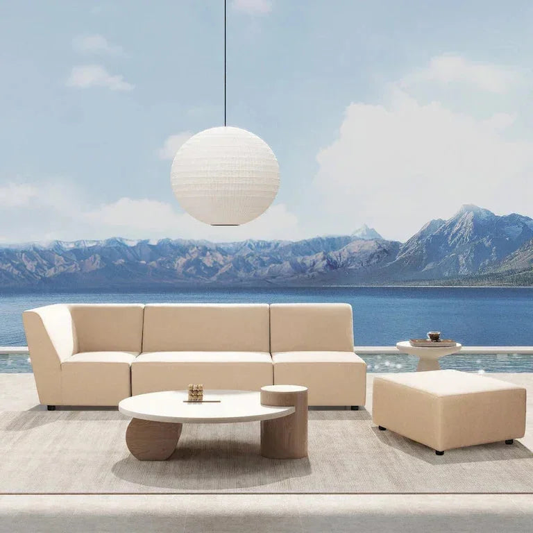 Canapé d'angle d'extérieur 356 cm avec repose-pieds Merrelo™