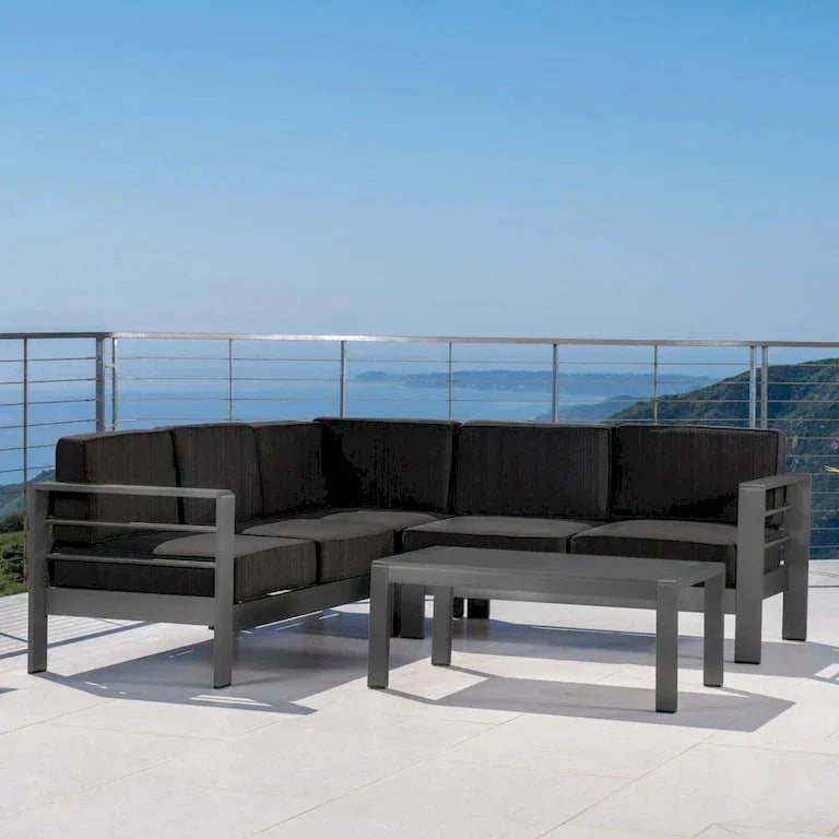 Canapé d'angle d'extérieur en aluminium Merrelo™