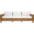 Canapé de terrasse en résine tressée — 241 × 86 × 69 cm Merrelo™