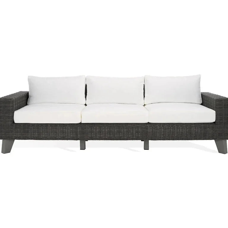 Canapé de terrasse en résine tressée — 241 × 86 × 69 cm Merrelo™