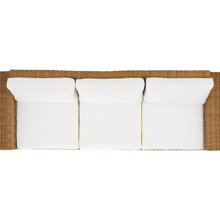 Canapé de terrasse en résine tressée — 241 × 86 × 69 cm Merrelo™