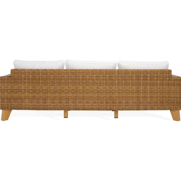 Canapé de terrasse en résine tressée — 241 × 86 × 69 cm Merrelo™