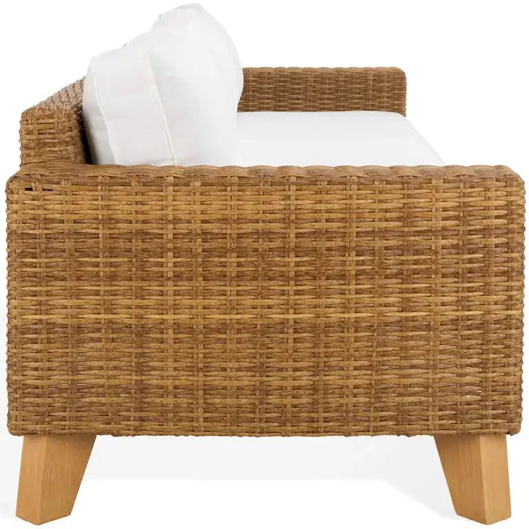 Canapé de terrasse en résine tressée — 241 × 86 × 69 cm Merrelo™