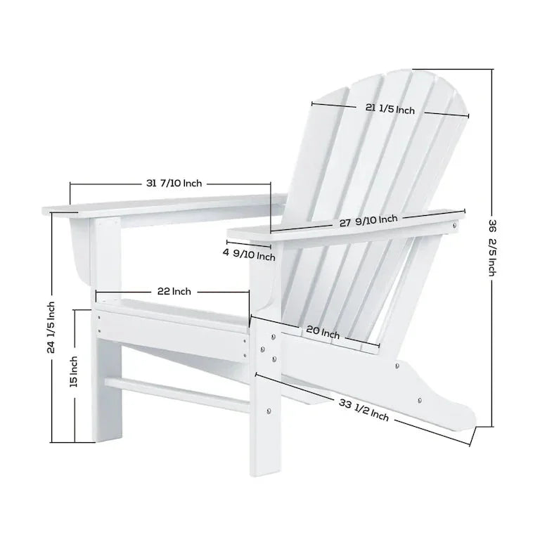 Ensemble Adirondack 12 pièces en polymère toutes saisons avec repose-pieds et table d'appoint Merrelo™