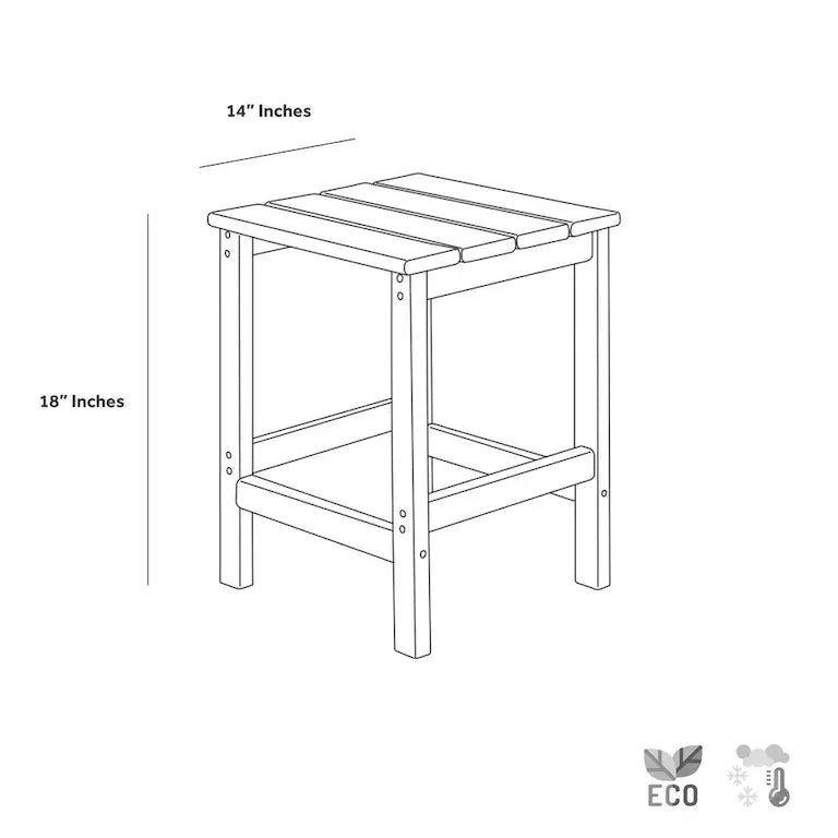 Ensemble Adirondack pliant 12 pièces en HDPE toutes saisons Merrelo™