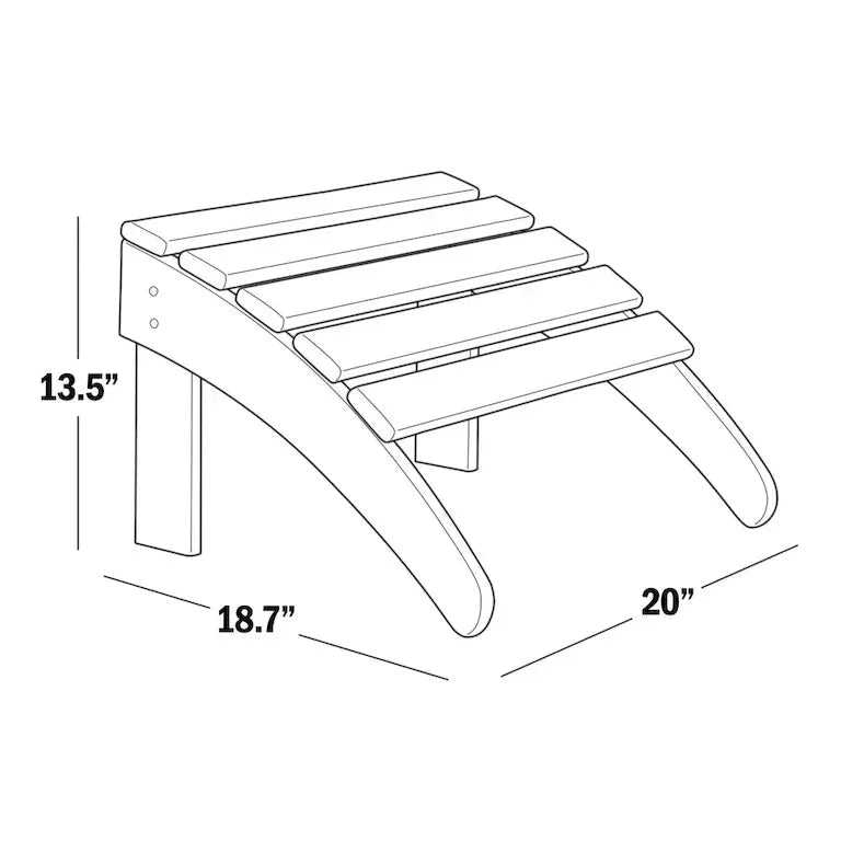 Ensemble Adirondack pliant 12 pièces en HDPE toutes saisons Merrelo™