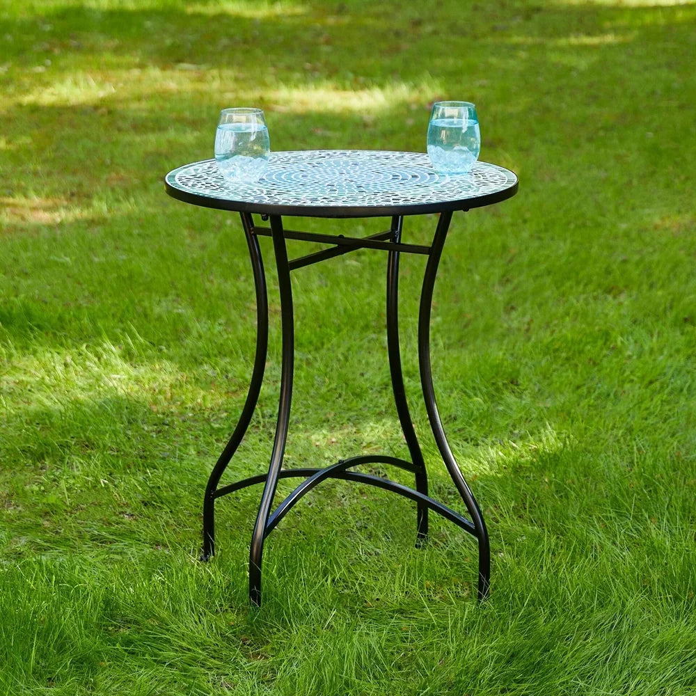 Ensemble bistrot pliant 3 pièces en métal — table et 2 chaises Merrelo™