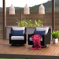Lot de 2 fauteuils club à bascule, tissu Sunbrella — 76 × 84 × 81 cm Merrelo™