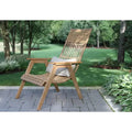 Lot de 2 fauteuils lounge en teck et panier bohème Merrelo™