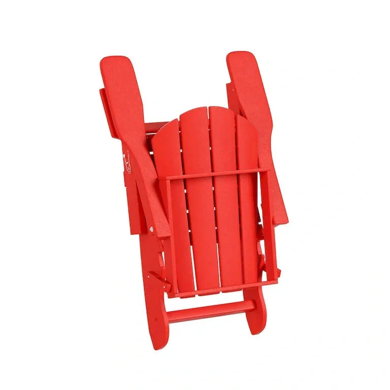 Lot de 8 fauteuils Adirondack pliants en HDPE toutes saisons Merrelo™