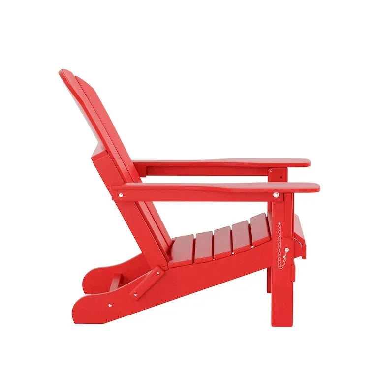 Lot de 8 fauteuils Adirondack pliants en HDPE toutes saisons Merrelo™