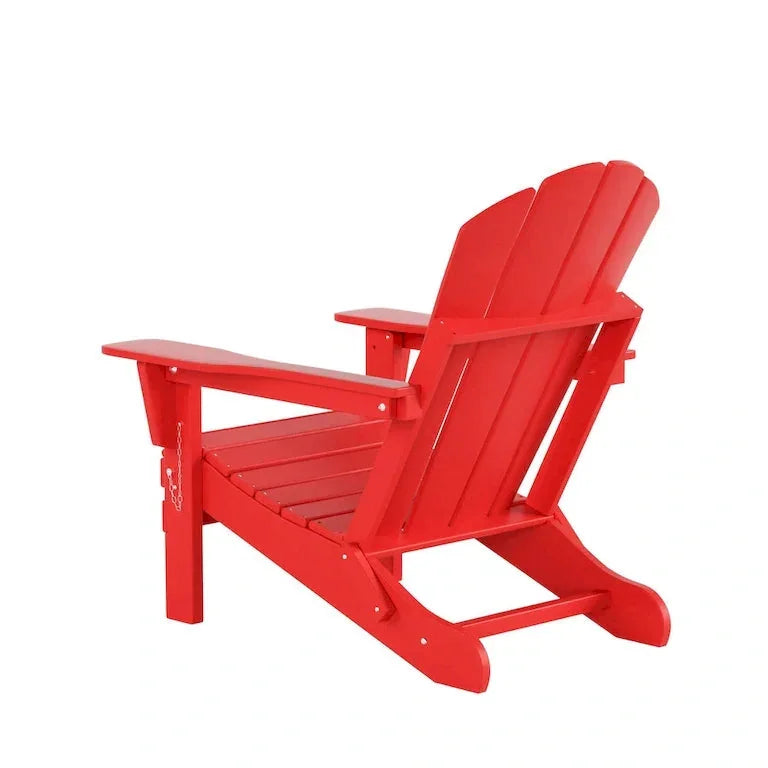 Lot de 8 fauteuils Adirondack pliants en HDPE toutes saisons Merrelo™