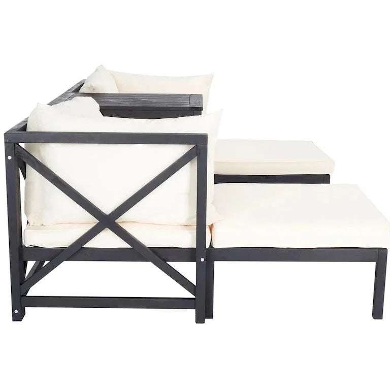 Salon d'angle 5 pièces gris ardoise et beige — 69 × 69 × 69 cm Merrelo™