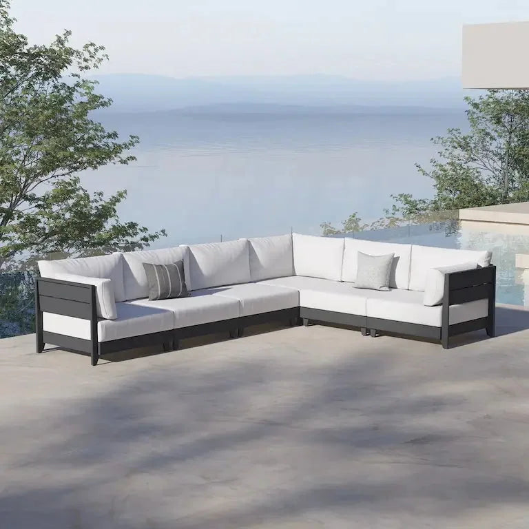 Salon d'angle 6 pièces multi-fauteuils Merrelo™