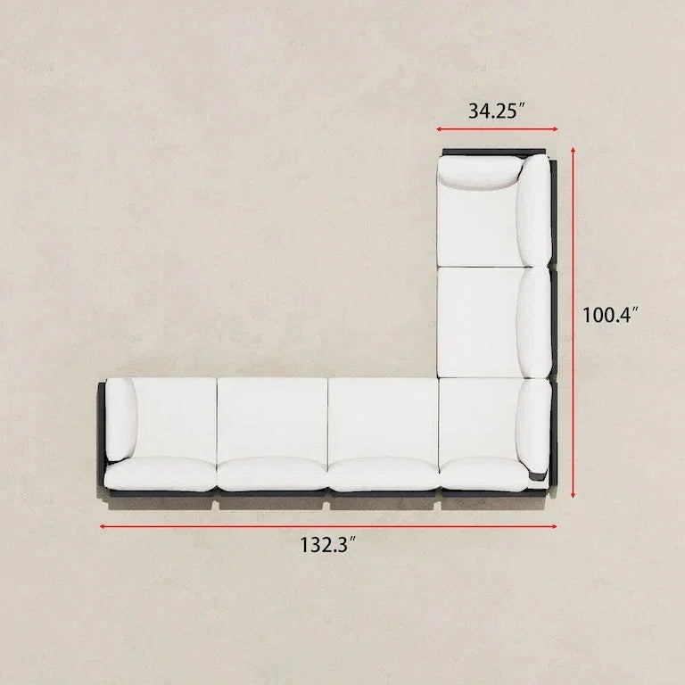 Salon d'angle 6 pièces multi-fauteuils Merrelo™