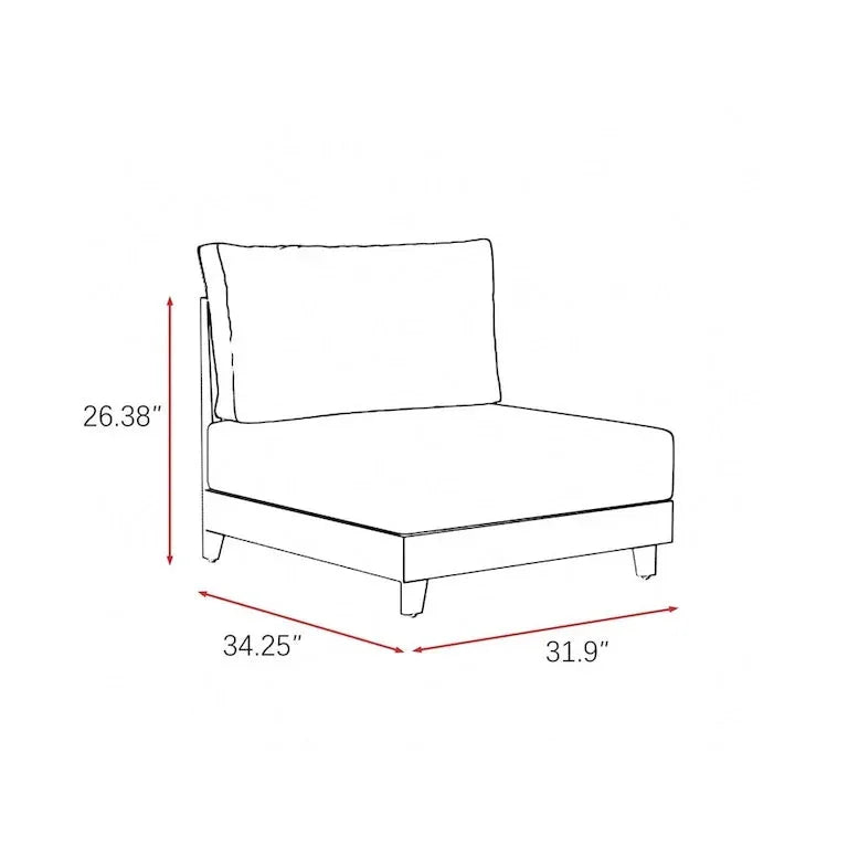 Salon d'angle 6 pièces multi-fauteuils Merrelo™