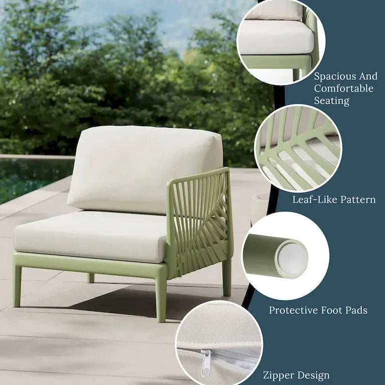 Salon d'angle 6 places avec coussins Merrelo™