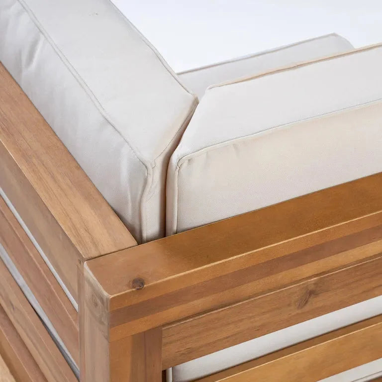 Salon d'angle 9 pièces en U en bois d'acacia Merrelo™