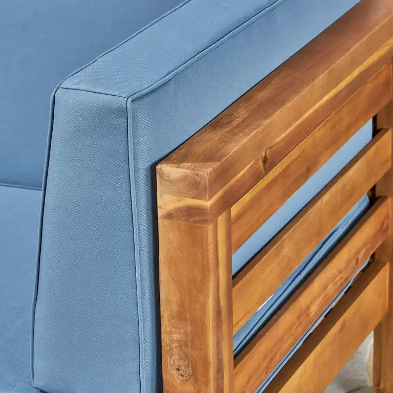 Salon d'angle 9 pièces en U en bois d'acacia Merrelo™
