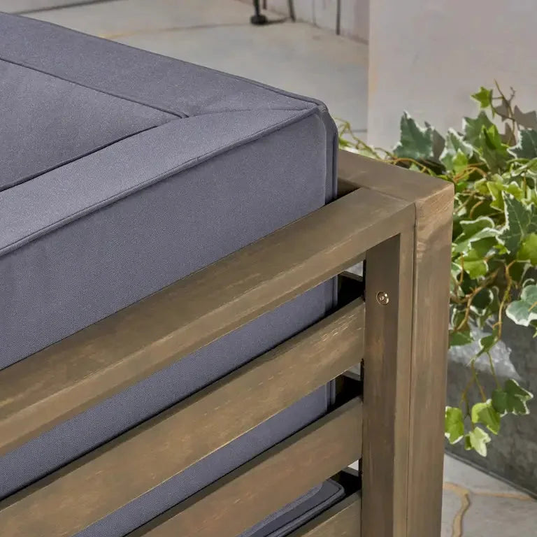 Salon d'angle 9 pièces en U en bois d'acacia Merrelo™