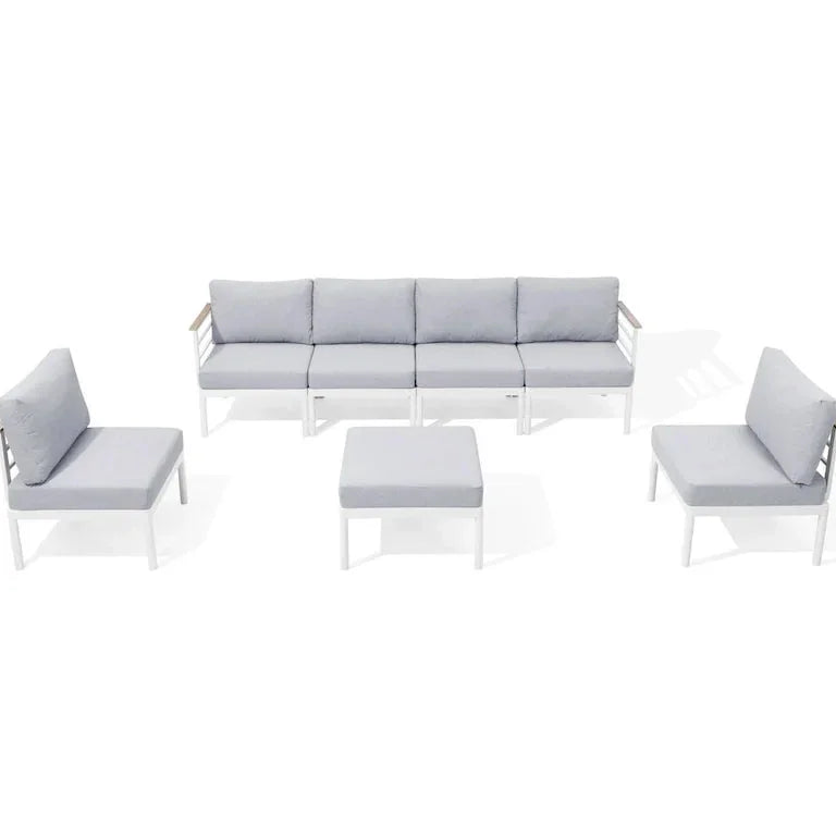Salon d'angle en aluminium avec coussins Merrelo™