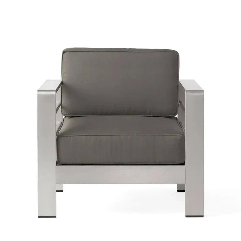 Salon d'angle en L 9 places en aluminium avec brasero Merrelo™