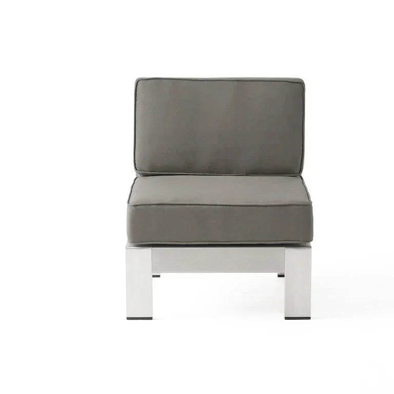 Salon d'angle en L 9 places en aluminium avec brasero Merrelo™