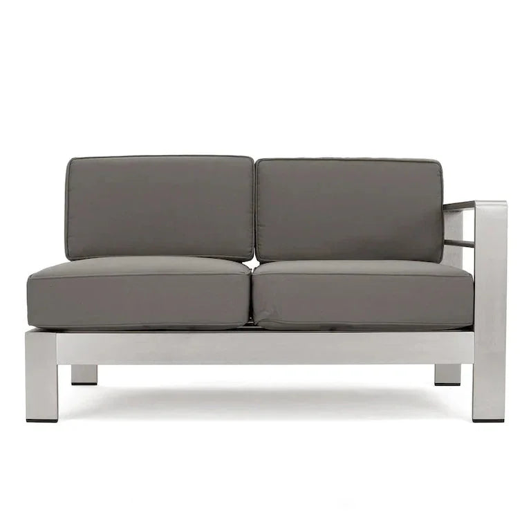 Salon d'angle en L 9 places en aluminium avec brasero Merrelo™