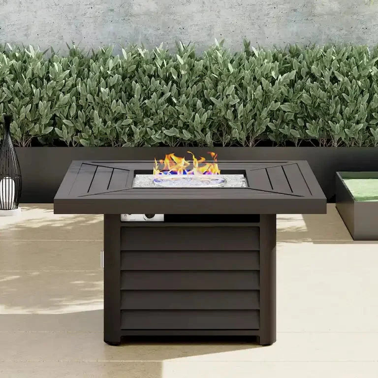 Salon de jardin 11 pièces en résine tressée avec brasero Merrelo™