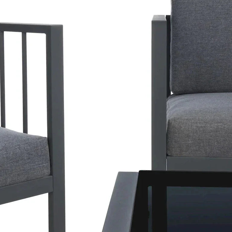 Salon de jardin 4 pièces — 124 × 71 × 64 cm Merrelo™