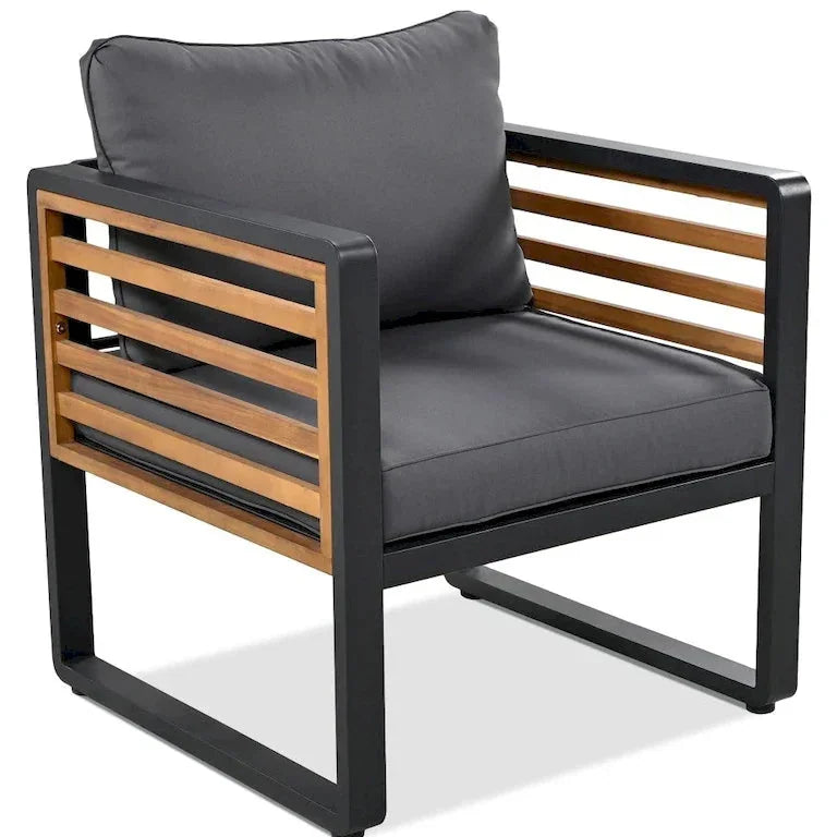 Salon de jardin 4 pièces avec coussins déhoussables Merrelo™