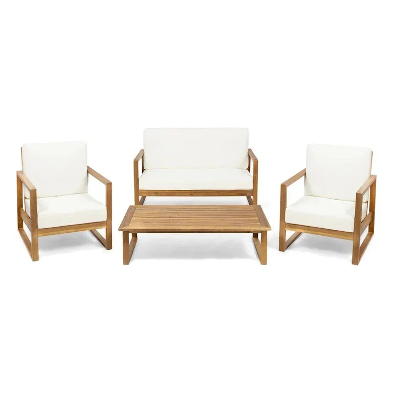 Salon de jardin 4 places en bois d'acacia Merrelo™