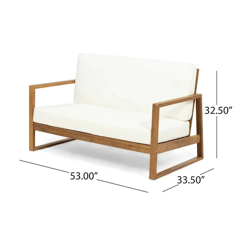 Salon de jardin 4 places en bois d'acacia Merrelo™