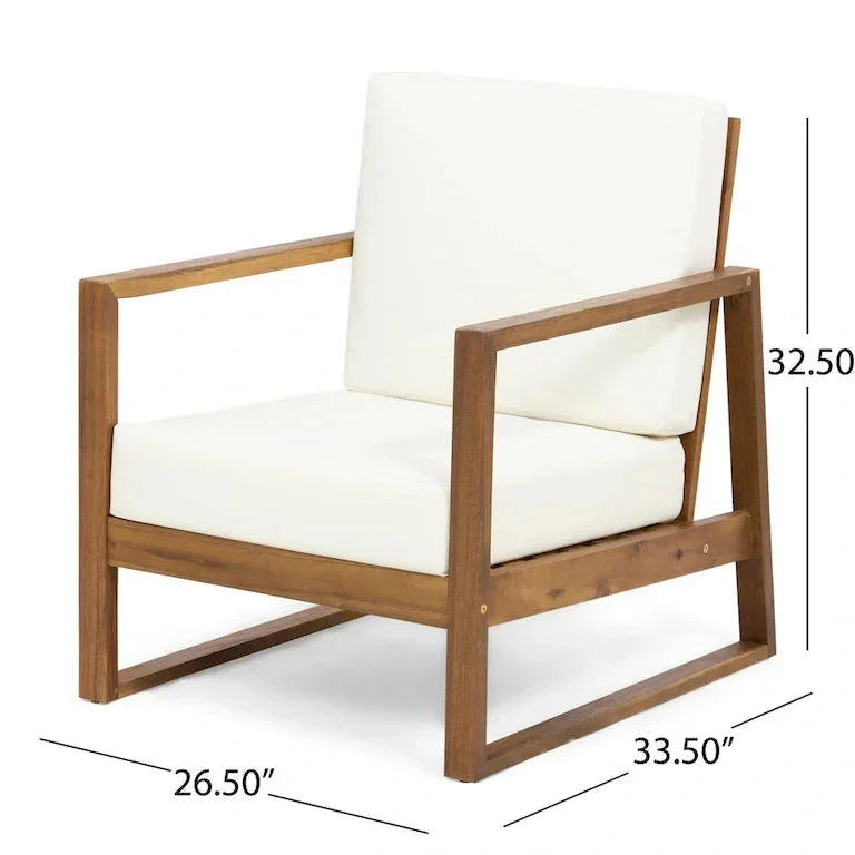 Salon de jardin 4 places en bois d'acacia Merrelo™