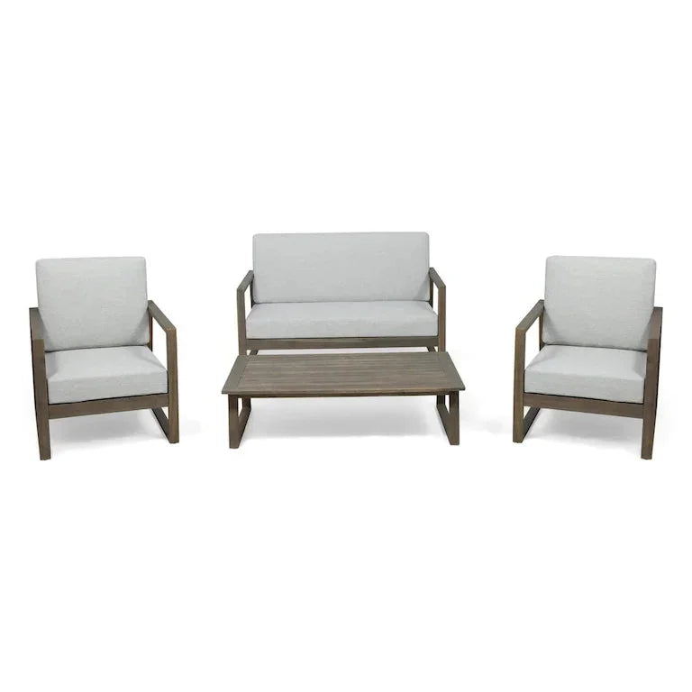 Salon de jardin 4 places en bois d'acacia Merrelo™