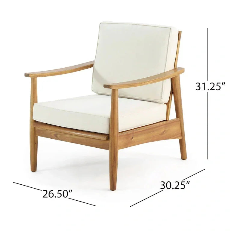 Salon de jardin 4 places en bois d'acacia Merrelo™