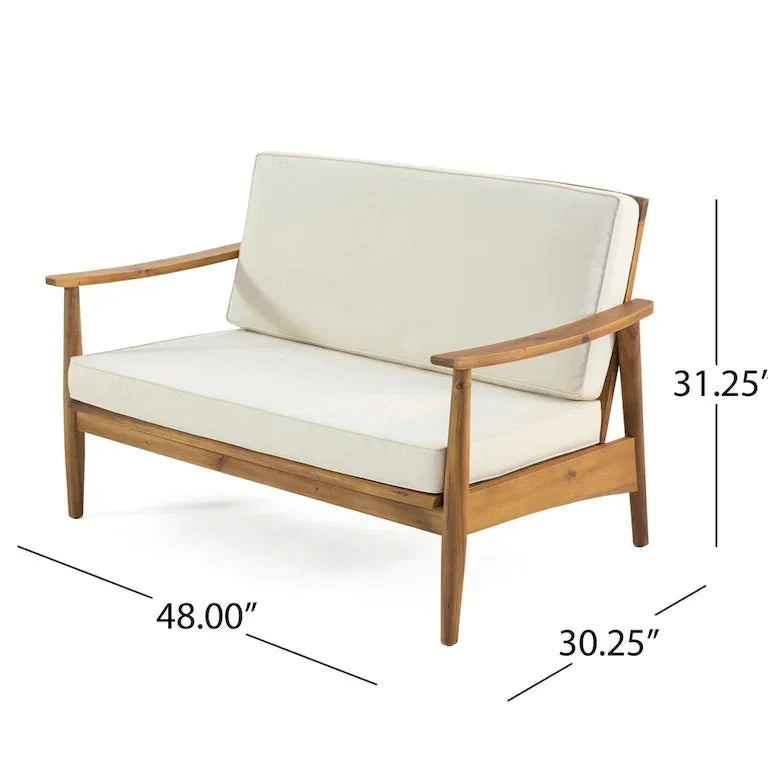 Salon de jardin 4 places en bois d'acacia Merrelo™