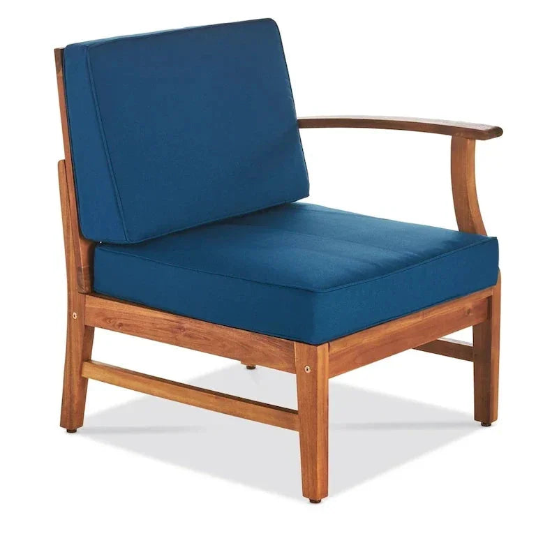 Salon de jardin 5 pièces en bois d'acacia avec brasero Merrelo™