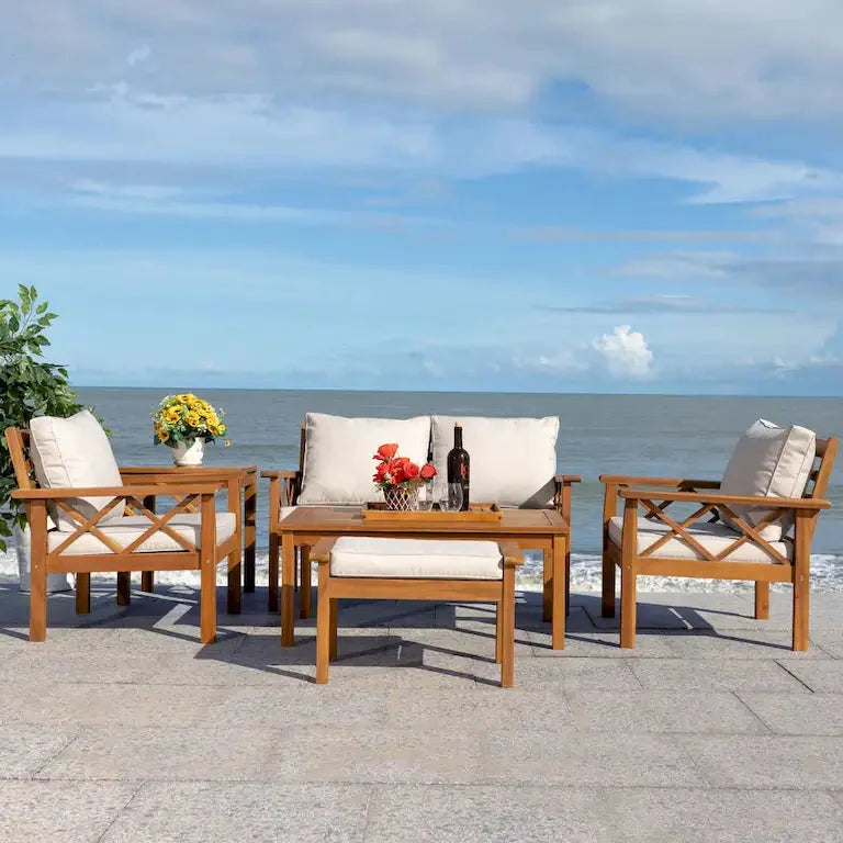 Salon de jardin 6 pièces — 874 × 76 × 71 cm Merrelo™