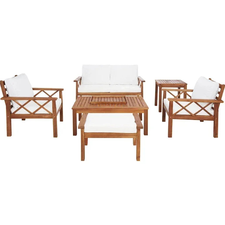 Salon de jardin 6 pièces — 874 × 76 × 71 cm Merrelo™