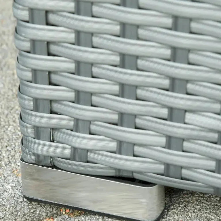 Salon de jardin 6 pièces en rotin toutes saisons avec table basse et coussins Merrelo™