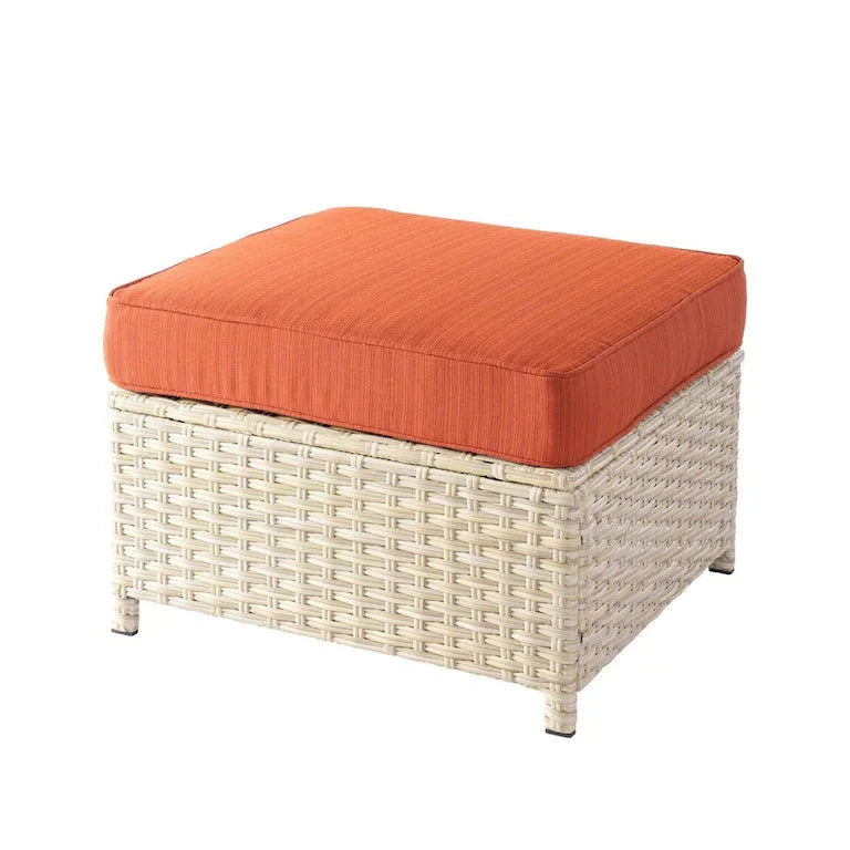 Salon de jardin 9 pièces en résine tressée avec table brasero Merrelo™
