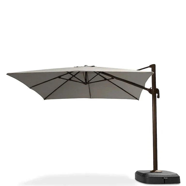 Salon de jardin et repas 9 pièces en tissu Sunbrella avec parasol Merrelo™