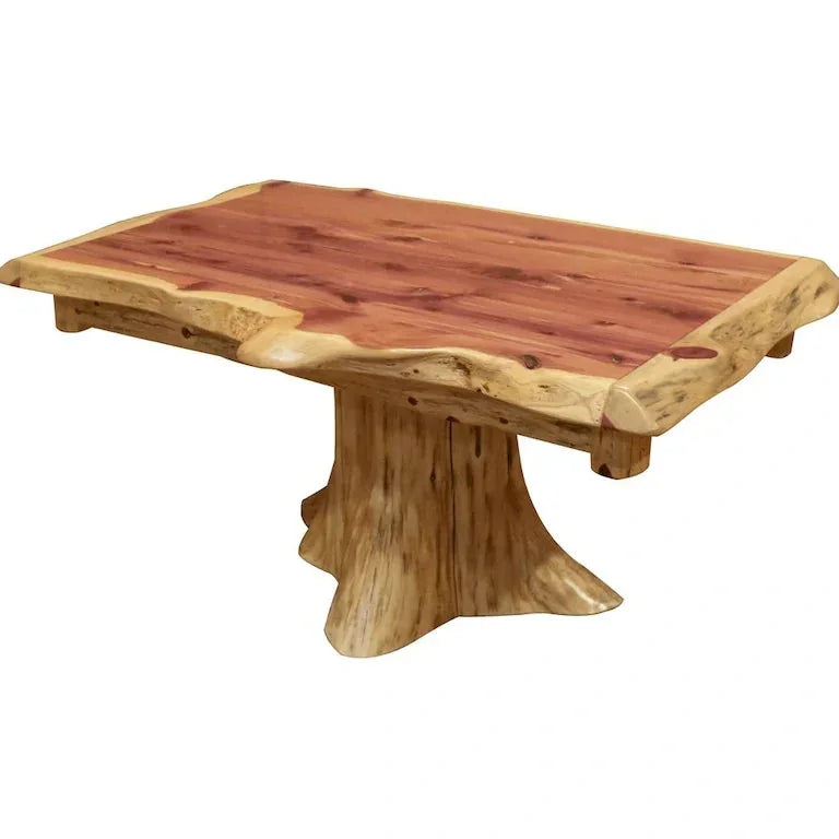 Table basse rondin de cèdre rouge Merrelo™