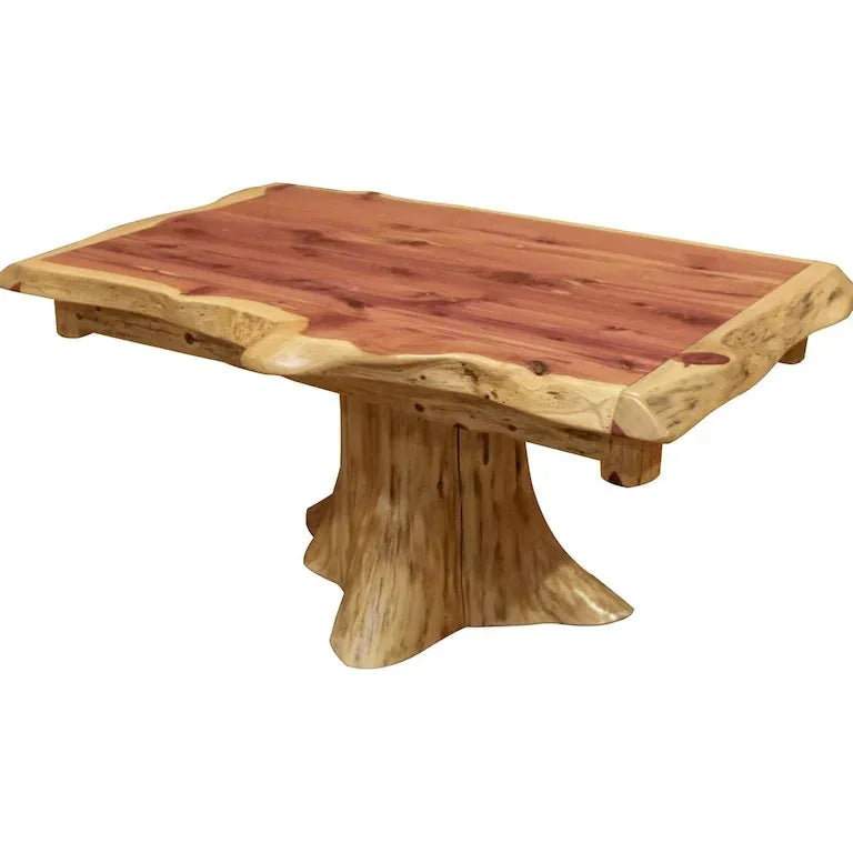 Table basse rondin de cèdre rouge Merrelo™