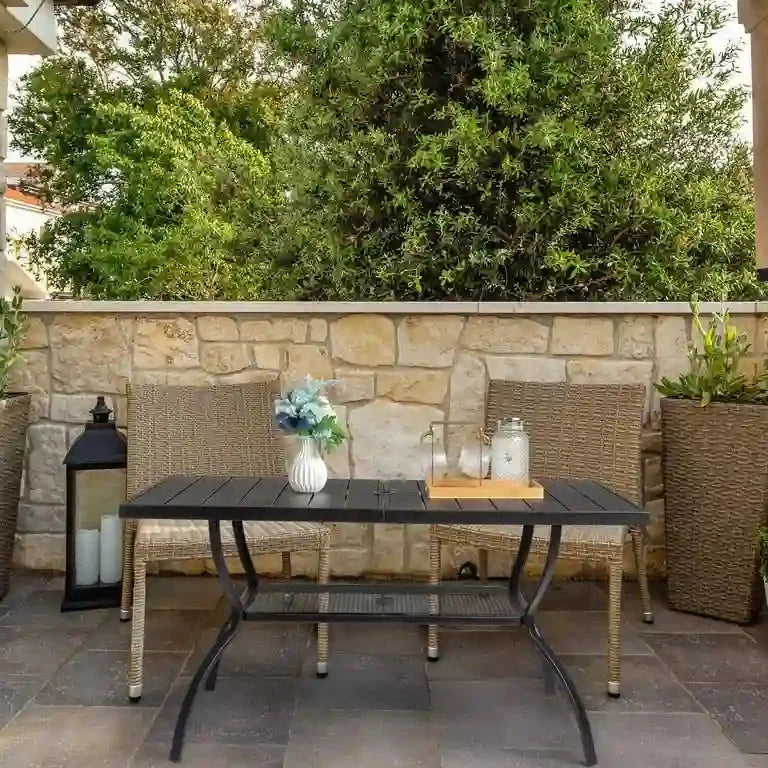 Table de repas de jardin en fer forgé 150 cm Merrelo™
